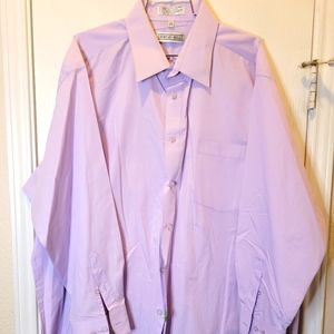 Giorgio-Belle Purple Button Down Top sz 18.5 / 34-35